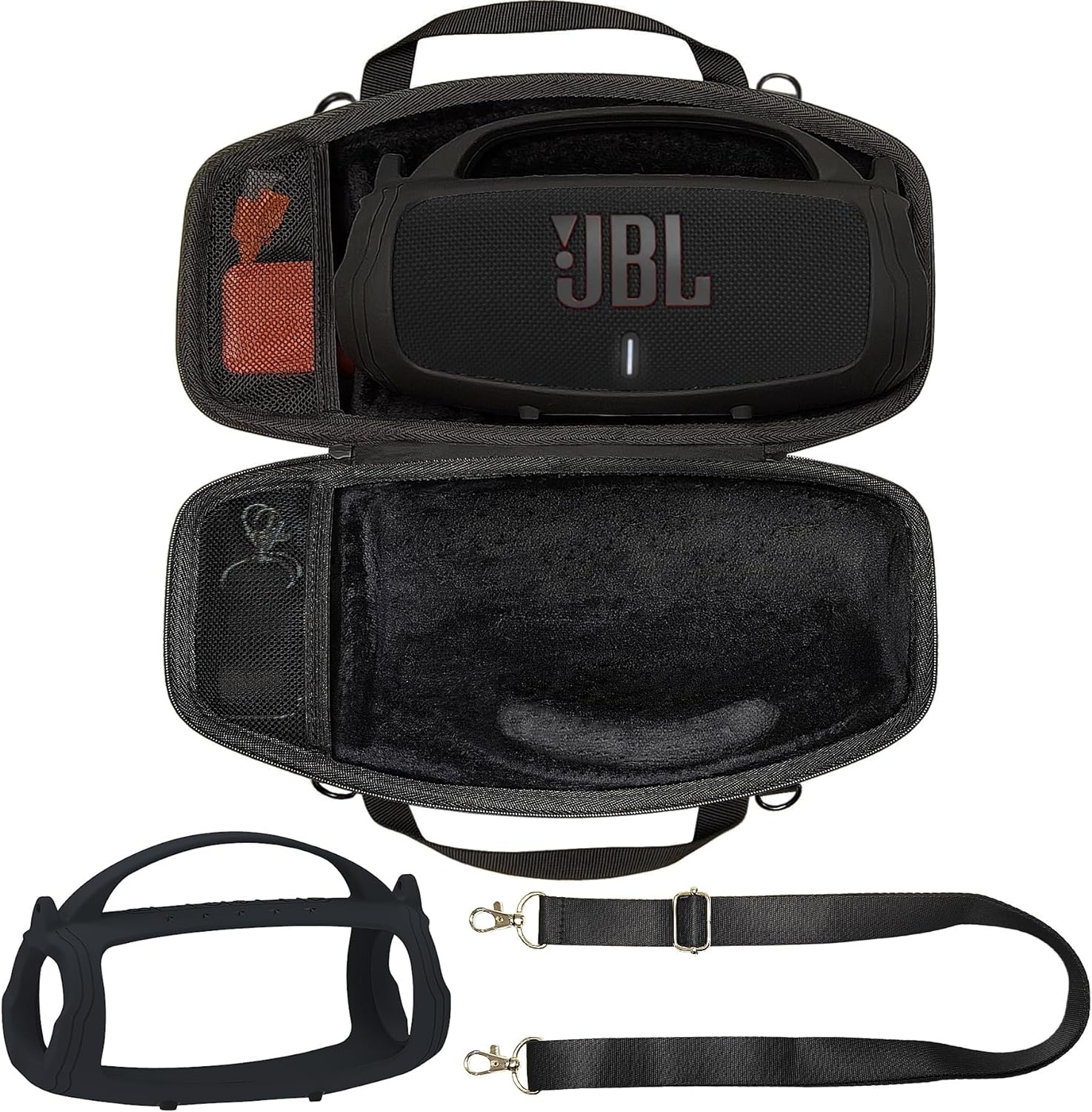 Jbl Speaker Go 4 - Silikon-Griffabdeckung und Reise-Hartschalenetui-Zubehör für den tragbaren