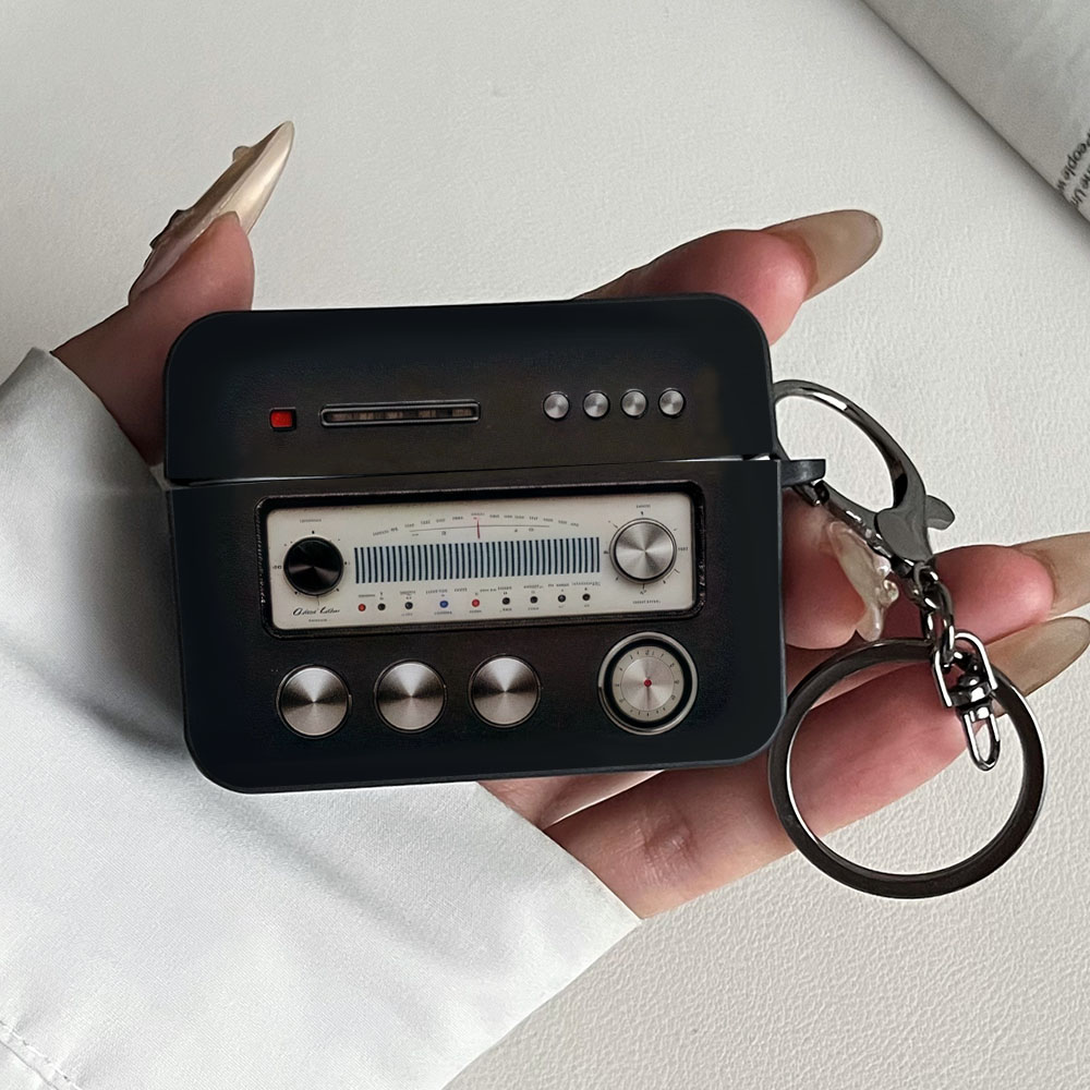 Anker Speaker Soundcore Boom 2 - Niedliche Retro-Radio-Kopfhörerhüllen mit schwarzem Quadrat für