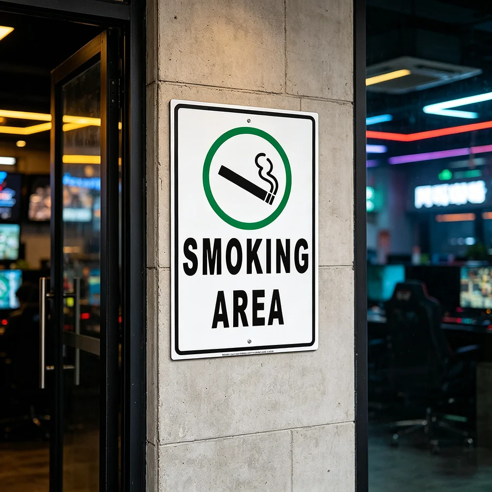 Sicherheitsschild: Rauchen und – Vaping Store Bewertung und Preis